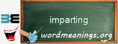 WordMeaning blackboard for imparting